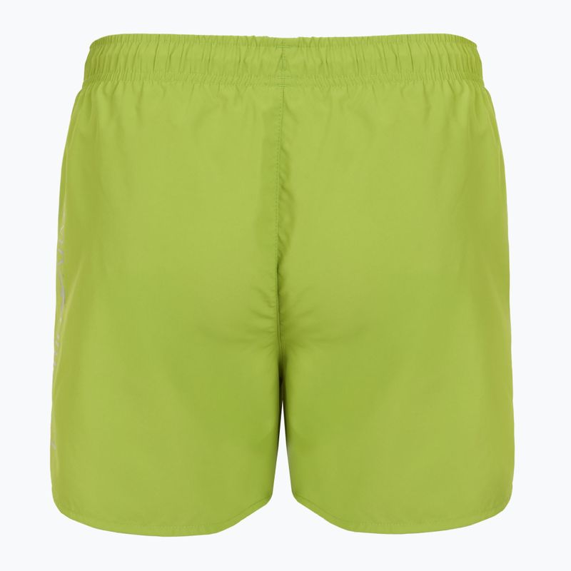 Шорти для плавання чоловічі EA7 Emporio Armani Swim Trunks With Oversized Logo titanite / silver 2