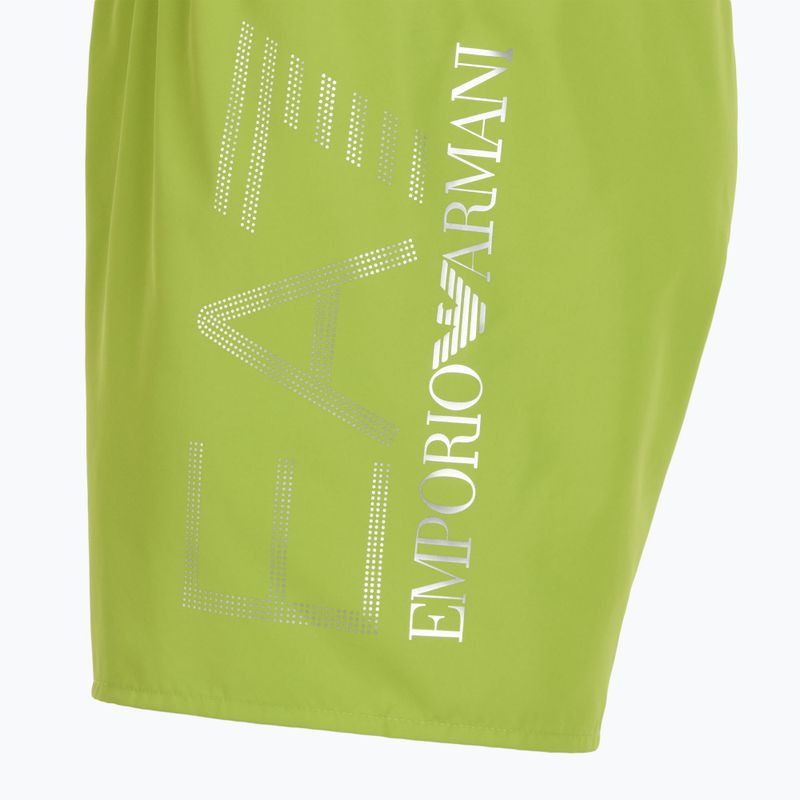 Шорти для плавання чоловічі EA7 Emporio Armani Swim Trunks With Oversized Logo titanite / silver 3