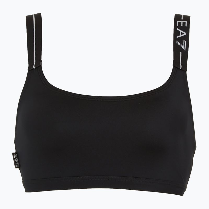 Купальник роздільний жіночий EA7 Emporio Armani Logo Tape Bikini Top black 3