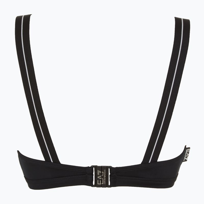 Купальник роздільний жіночий EA7 Emporio Armani Logo Tape Bikini Top black 4