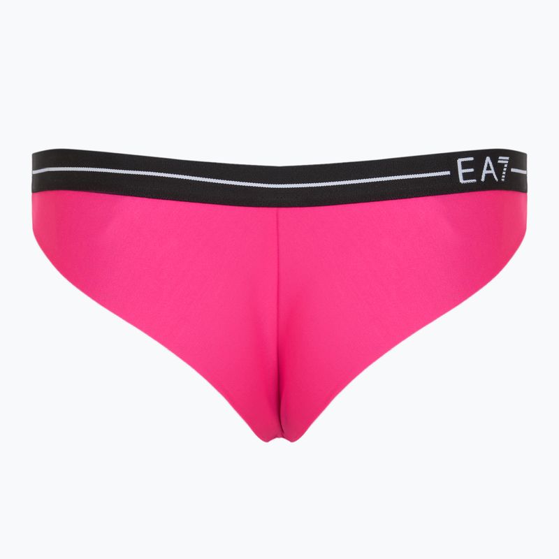 Купальник роздільний жіночий EA7 Emporio Armani Logo Tape Bikini Triangle neon pink 7