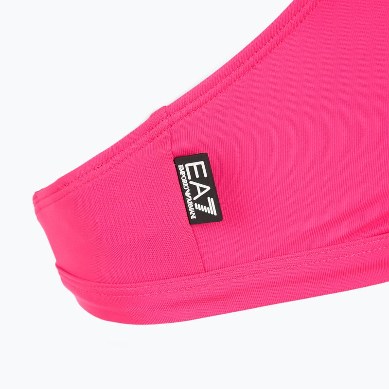 Купальник роздільний жіночий EA7 Emporio Armani Logo Tape Bikini Top neon pink 5