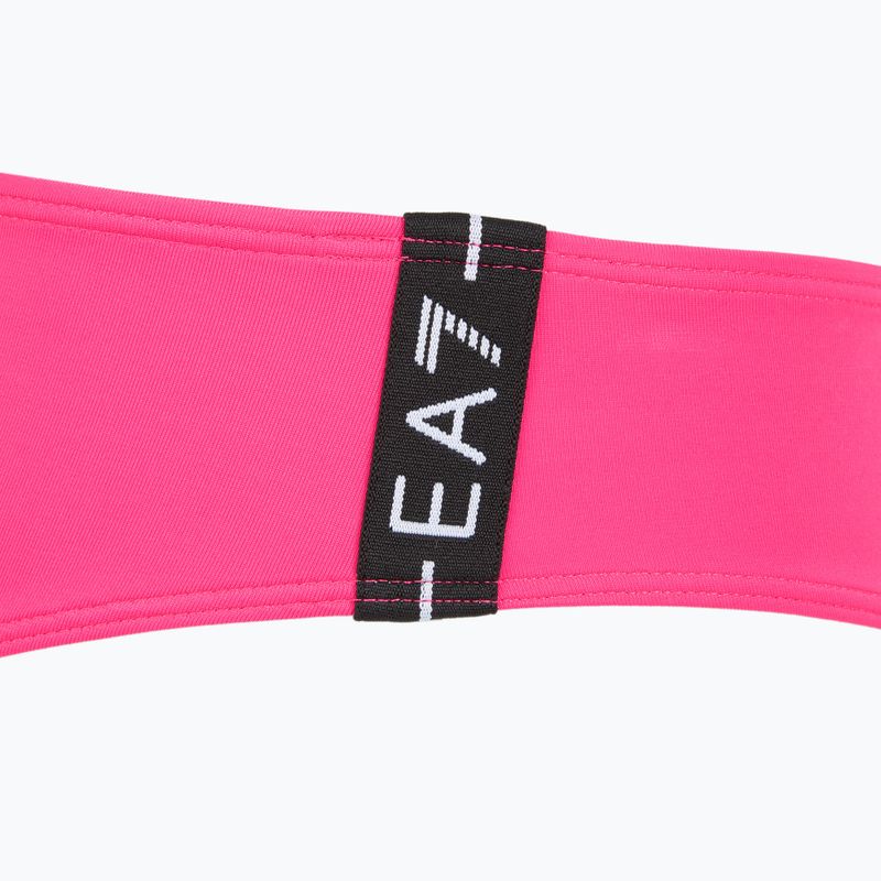 Купальник роздільний жіночий EA7 Emporio Armani Logo Tape Bikini Top neon pink 8