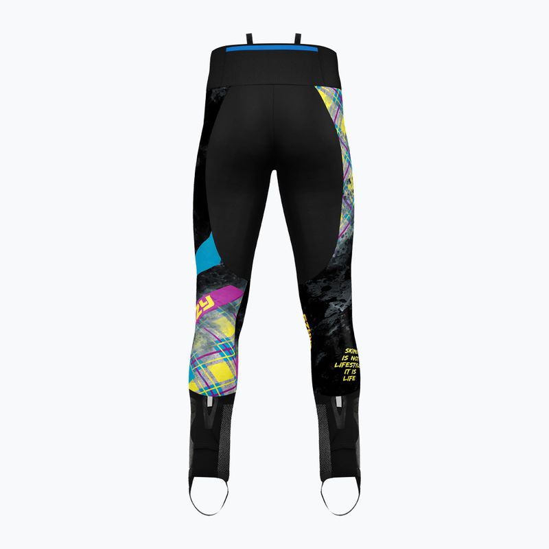 Штани Crazy Hugo print yellow scottish 2