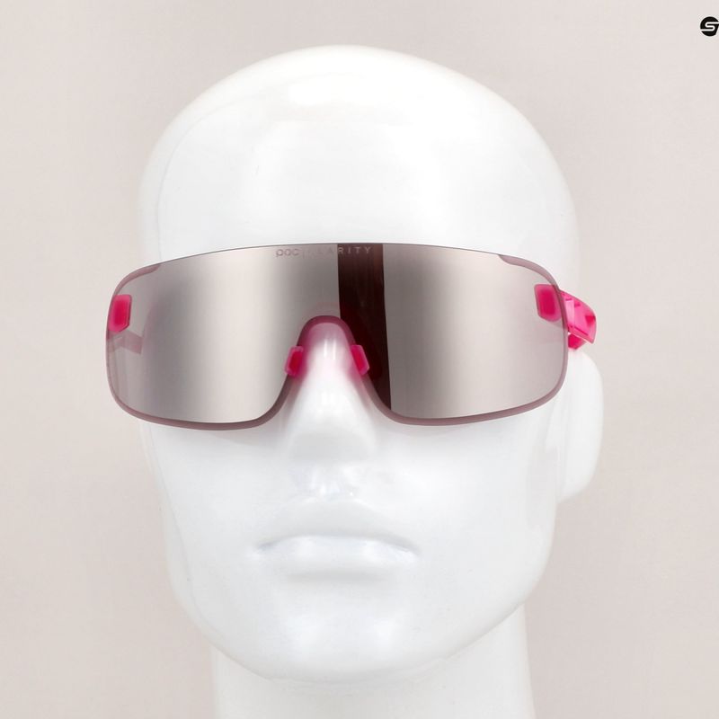 Окуляри велосипедні POC Elicit actinium pink translucent/clarity road silver 8