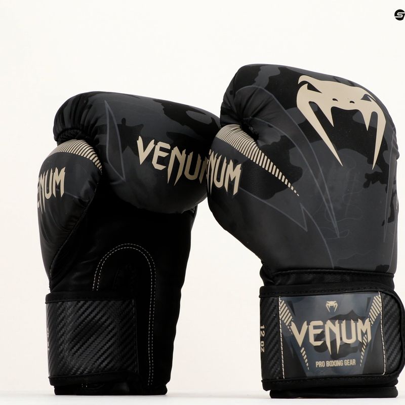 Рукавиці боксерські Venum Impact чорно-сірі VENUM-03284-497 8