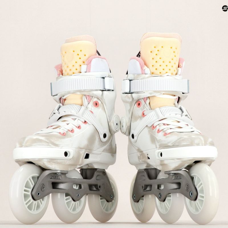 Роликові ковзани жіночі Powerslide Next Marble 100 рожеві 908405 22