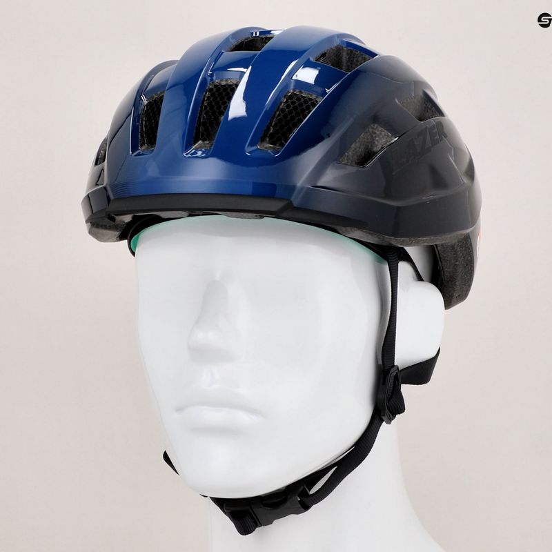 Шолом велосипедний Lazer Codax KC CE-CPSC+net блакитно-чорний BLC2237891802 8
