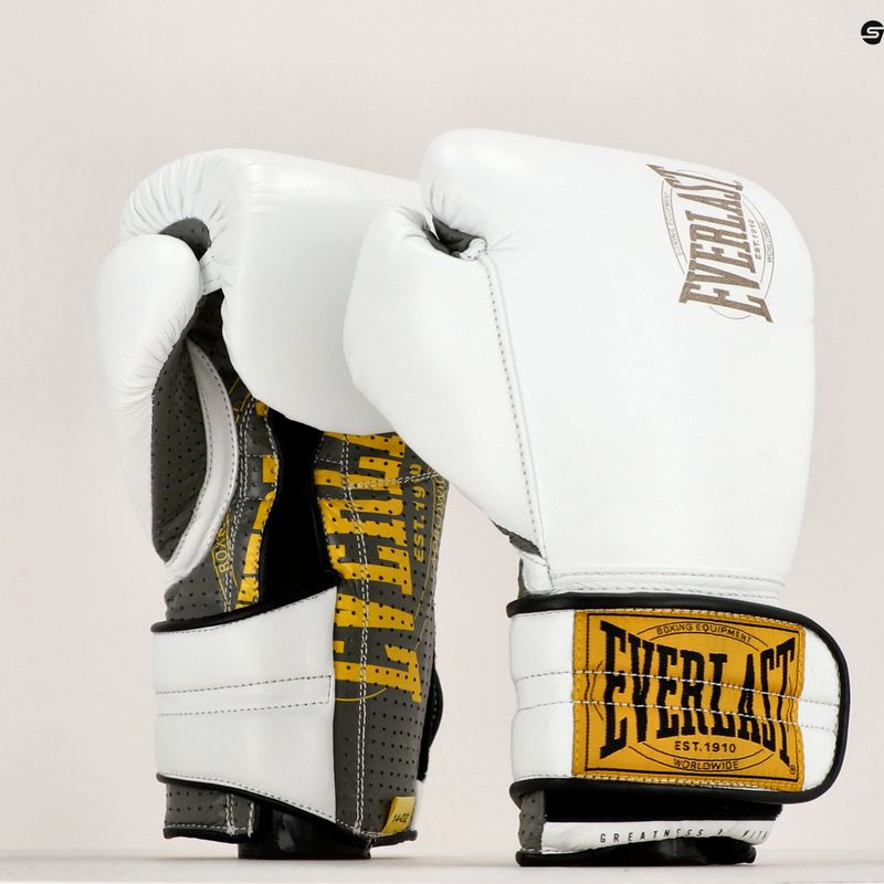 Рукавиці боксерські Everlast Bokserskie 1910 Classic Pro білі EV1910 7