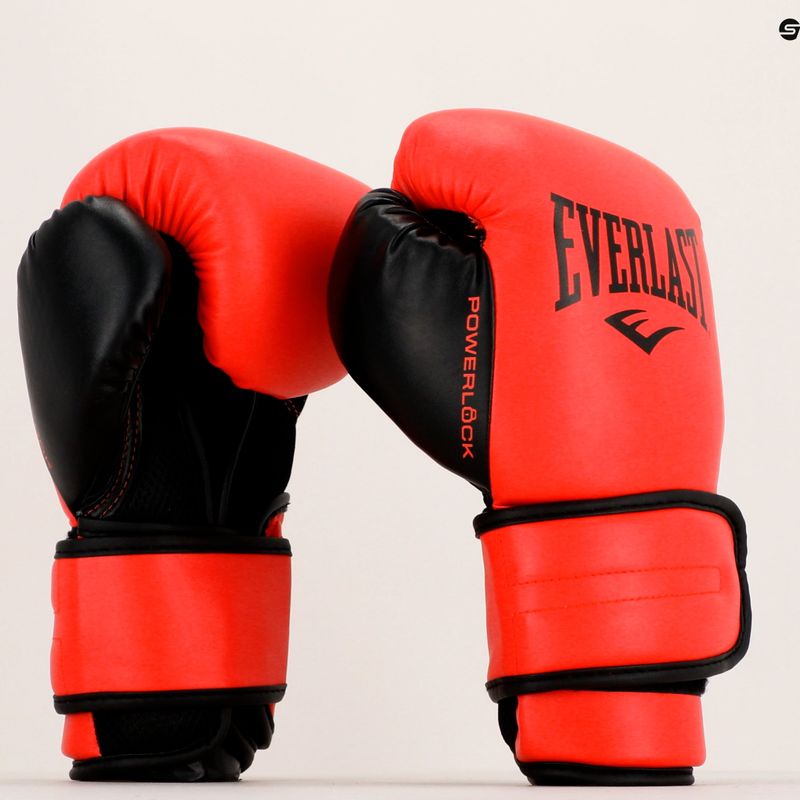 Рукавиці воксерські чоловічі EVERLAST Powerlock Pu червоні EV2200 9