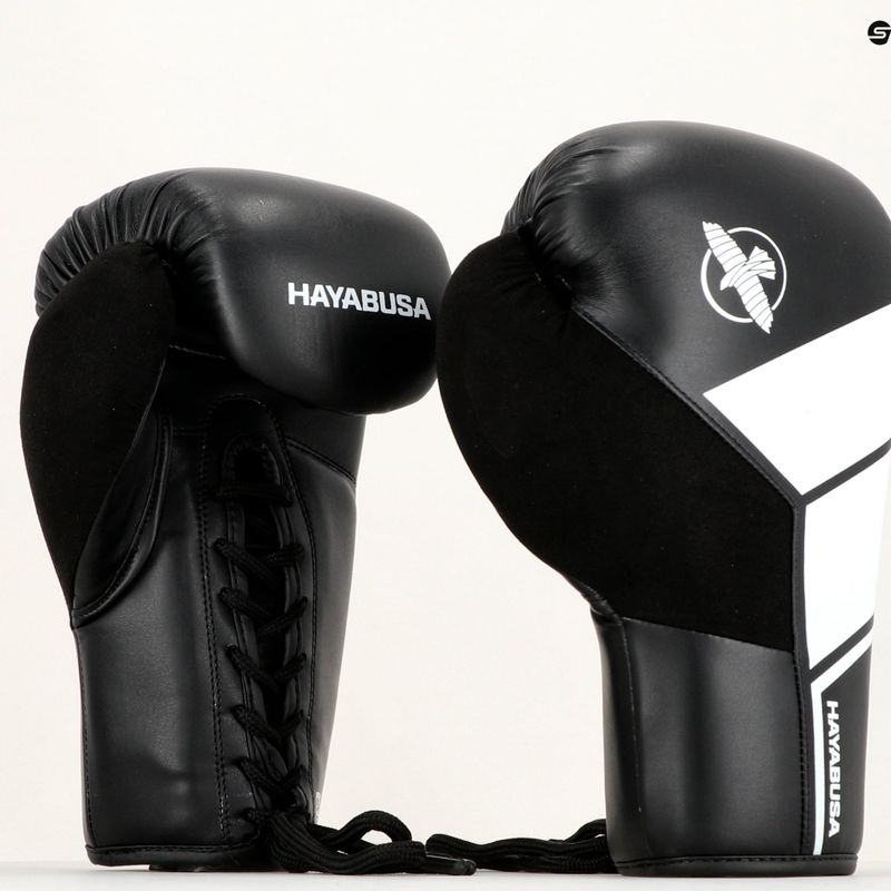 Рукавиці боксерські Hayabusa S4 Lace Up білі S4LACBG-BK 12