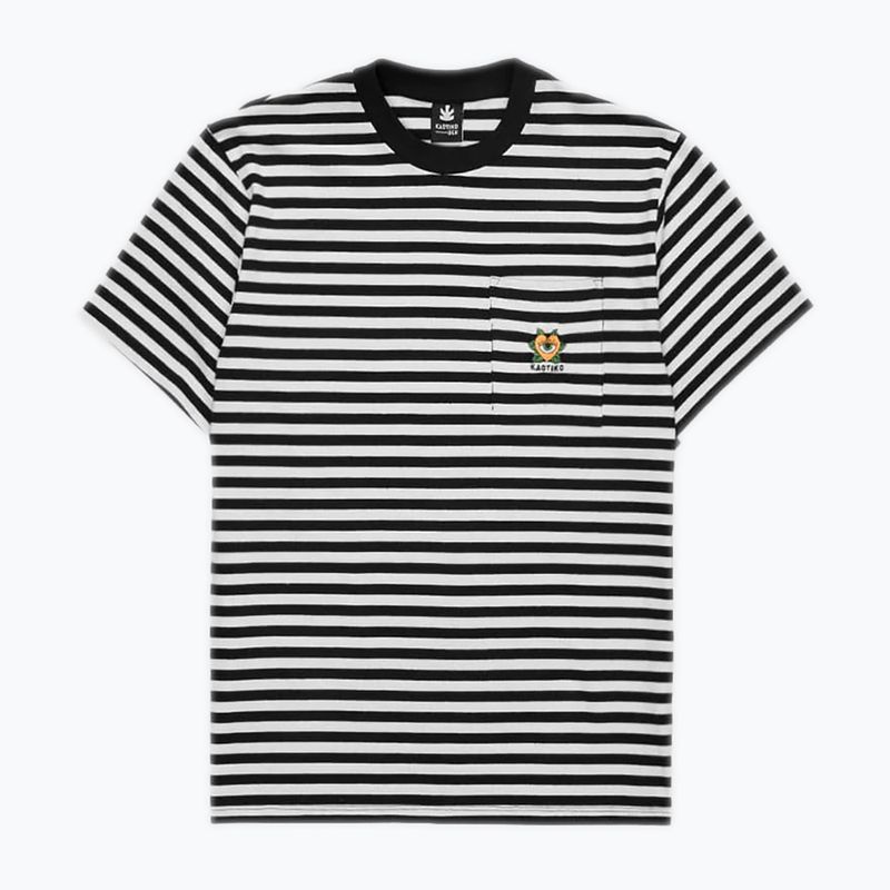 Футболка чоловіча Kaotiko M/C Rayas Corazon black 3