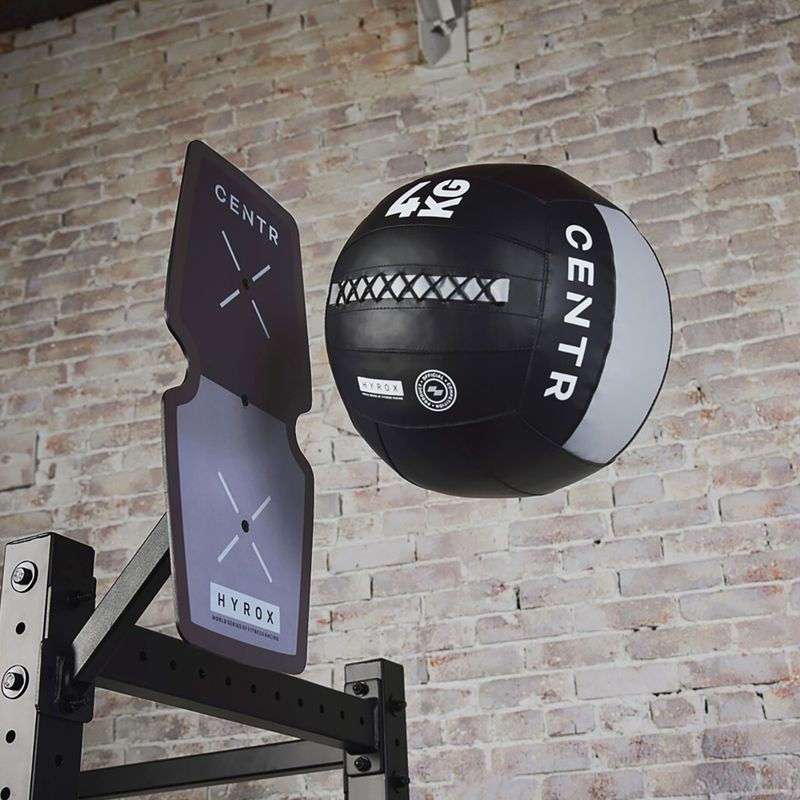 Медичний м'яч CENTR Competition Wall Ball Centr x Hyrox 4 kg black 8