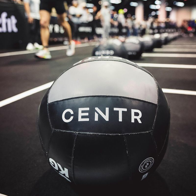 Медичний м'яч CENTR Competition Wall Ball Centr x Hyrox 9 kg black 3