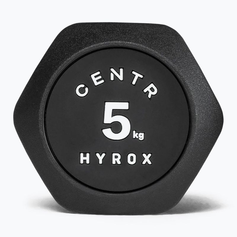 Гантеля Centr Urethane Dumbbell Centr x Hyrox 5 kg black 3