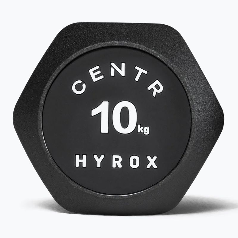 Гантеля Centr Urethane Dumbbell Centr x Hyrox 10 kg black 2