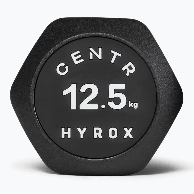 Гантеля Centr Urethane Dumbbell Centr x Hyrox 12,5 kg black 3