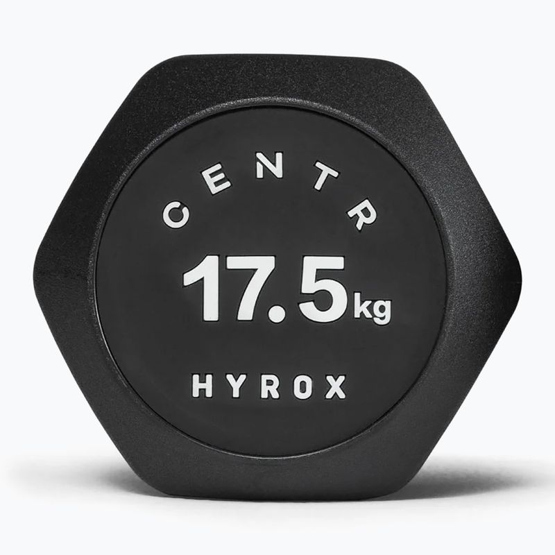 Гантеля Centr Urethane Dumbbell Centr x Hyrox 17,5 kg black 3