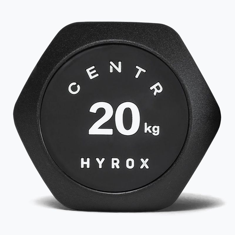 Гантеля Centr Urethane Dumbbell Centr x Hyrox 20 kg black 3