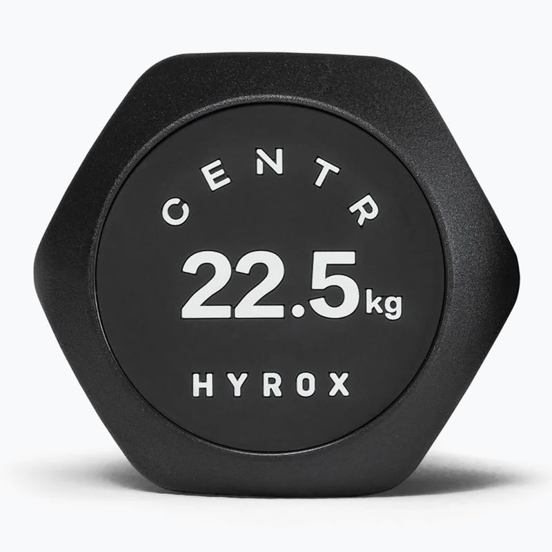 Гантеля Centr Urethane Dumbbell Centr x Hyrox black 3