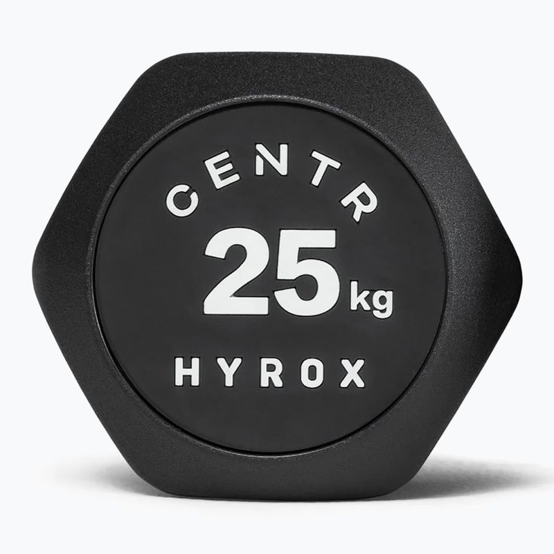 Гантеля Centr Urethane Dumbbell Centr x Hyrox 25 kg black 3