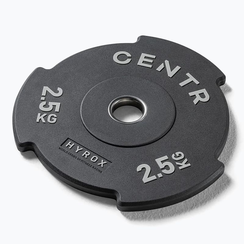 Диски бамперні Centr Olimpijski Centr x Hyrox Interlocking Bumper Plate 2 pcs black 2