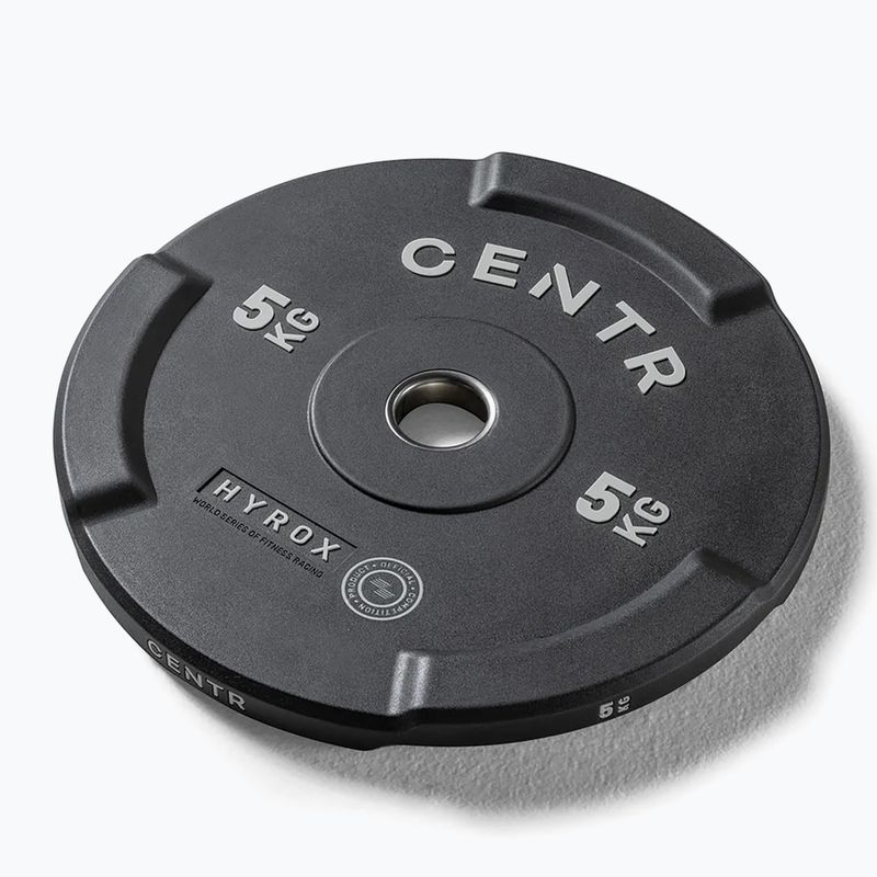 Диски бамперні Centr Olimpijski Centr x Hyrox Interlocking Bumper Plate 2 pcs black 2