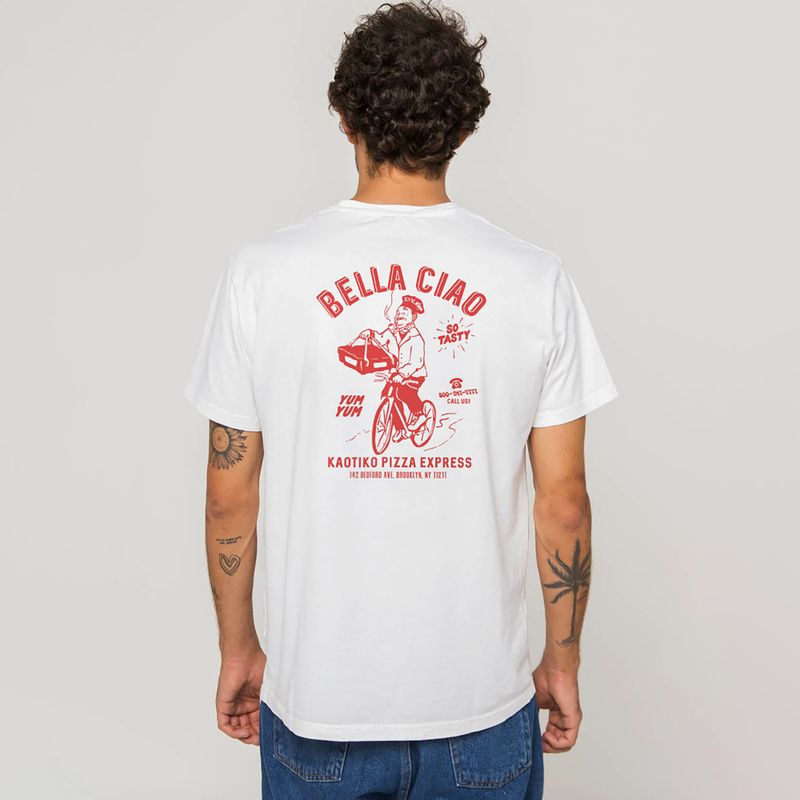 Футболка чоловіча Kaotiko Washed Bella Ciao white 4