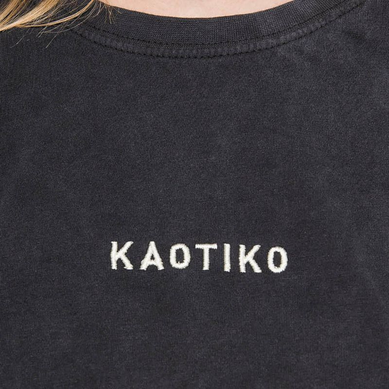 Футболка жіноча Kaotiko Washed black 3