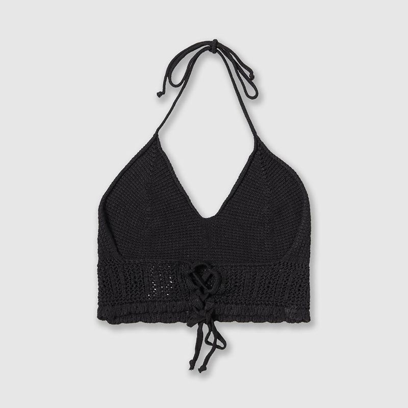 Топ жіночий Kaotiko Tiran Crochet Menorca black 6