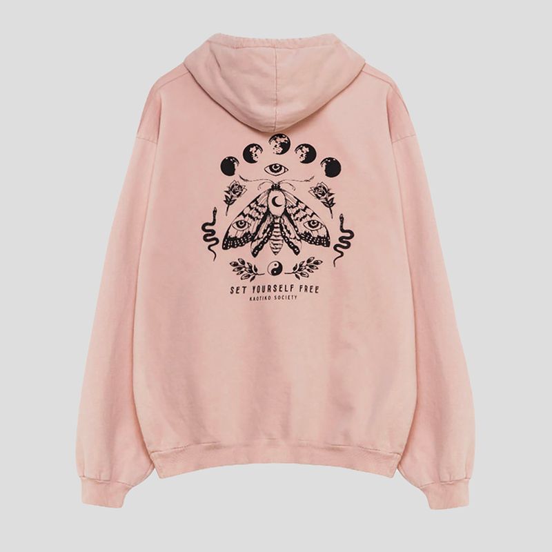 Кофта жіноча Kaotiko Washed Moth pale pink 4