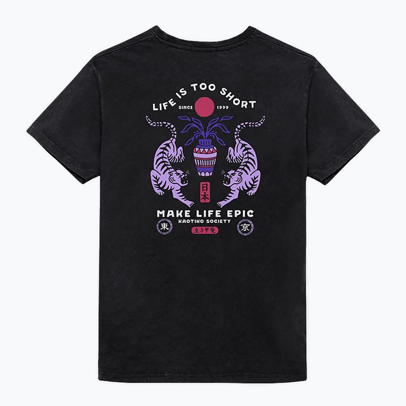 Футболка чоловіча Kaotiko Washed Make Life Epic black 2