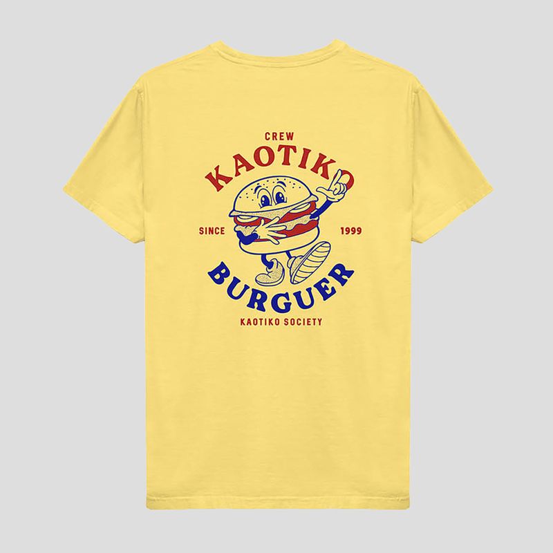 Футболка чоловіча Kaotiko Washed Burguer yellow 2