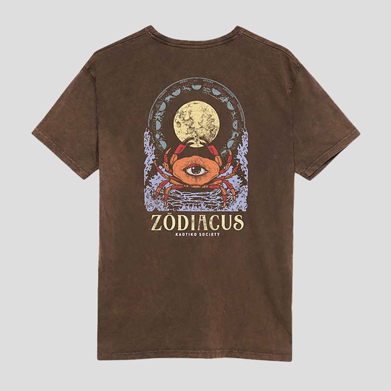 Футболка чоловіча Kaotiko Washed Zodiacus brown 4