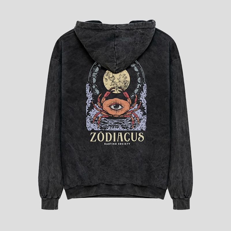 Кофта чоловіча Kaotiko Washed Zodiacus black 4