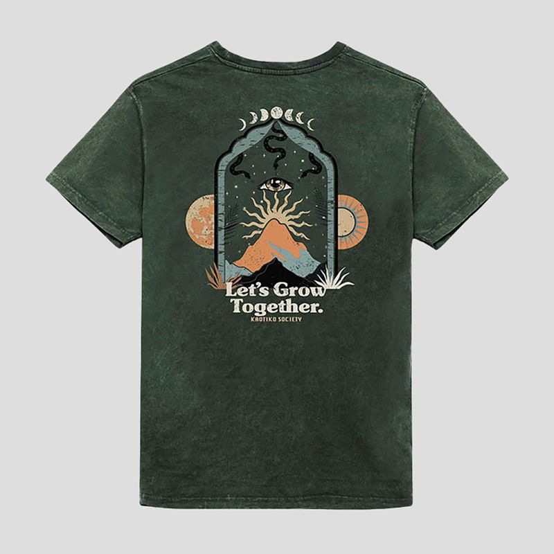 Футболка чоловіча Kaotiko Washed Let's Grow heura 2