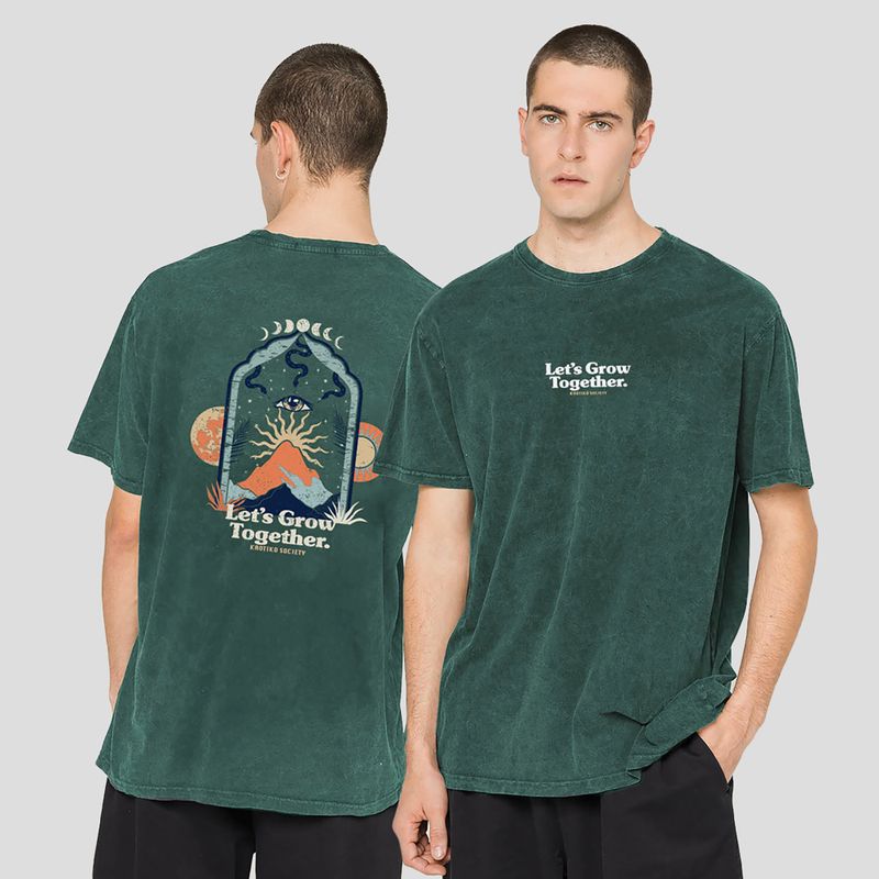 Футболка чоловіча Kaotiko Washed Let's Grow heura 3