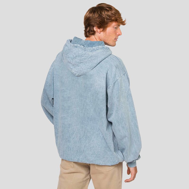 Кофта чоловіча Kaotiko Washed Vancouver Society steel 2