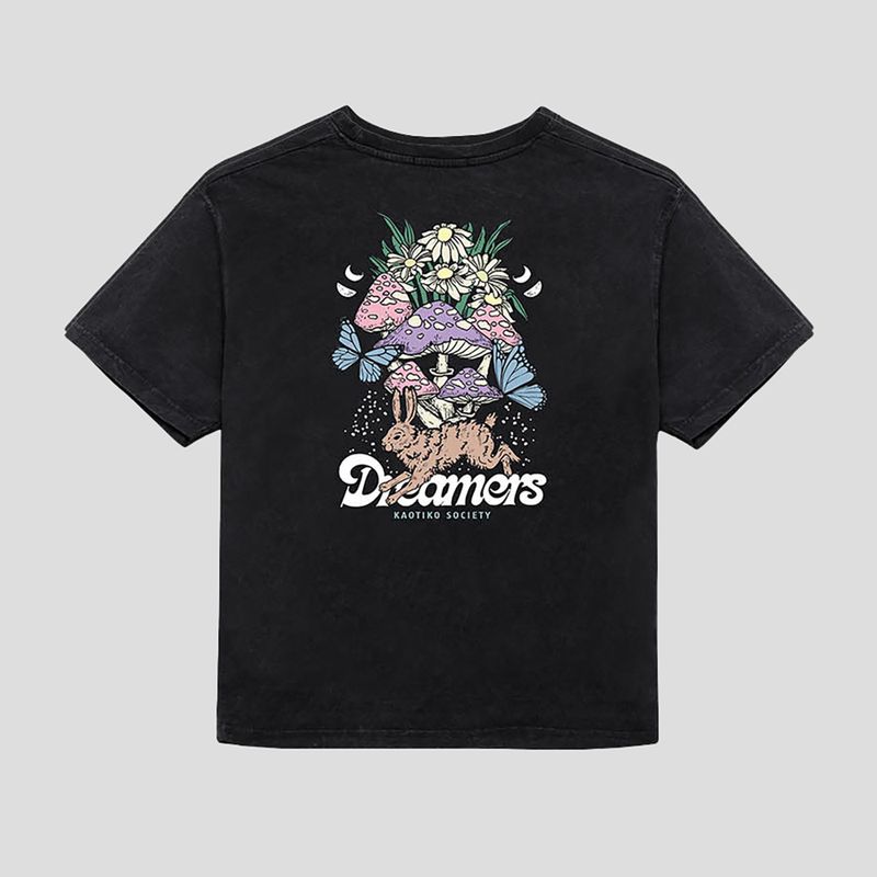 Футболка жіноча Kaotiko Washed Dreamers black 2