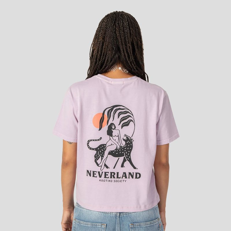 Футболка жіноча Kaotiko Washed Neverland malva 2