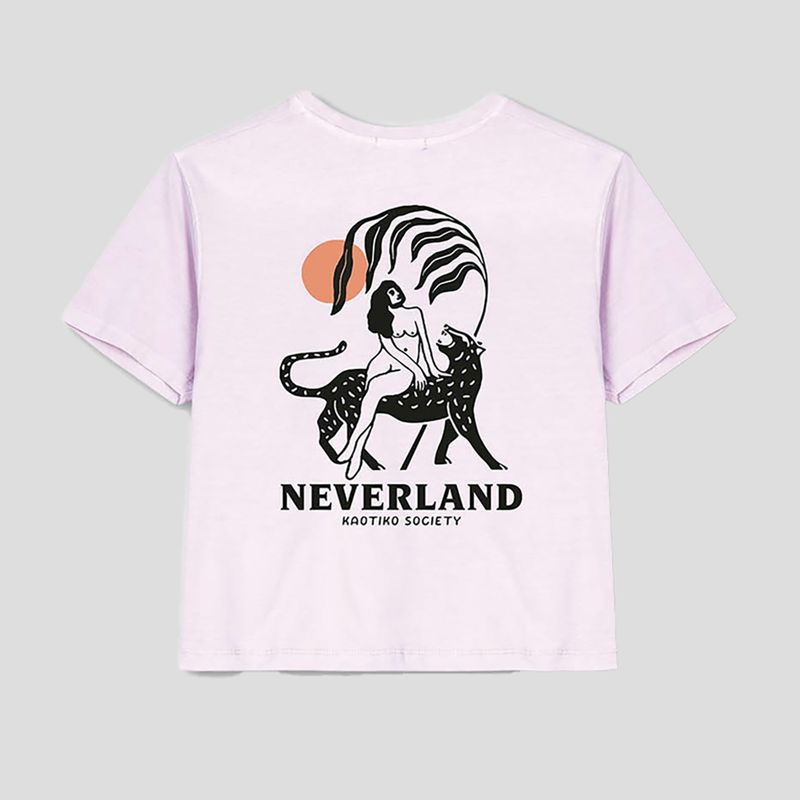 Футболка жіноча Kaotiko Washed Neverland malva 4