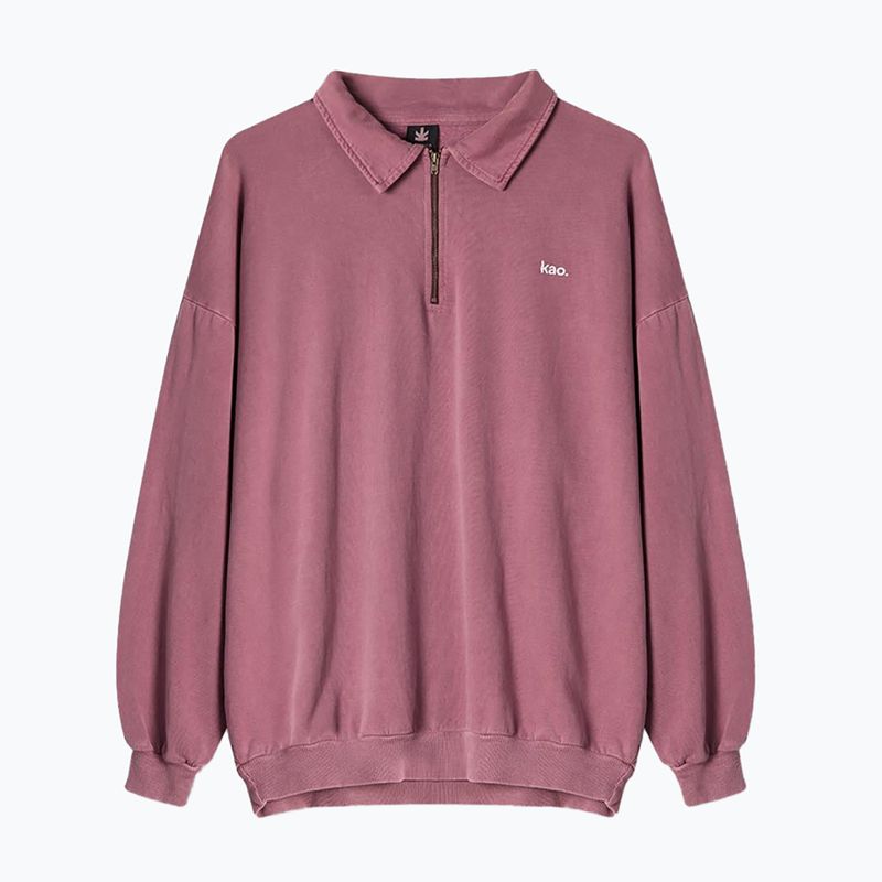 Кофта чоловіча Kaotiko Washed Vancouver Society burgundy 2