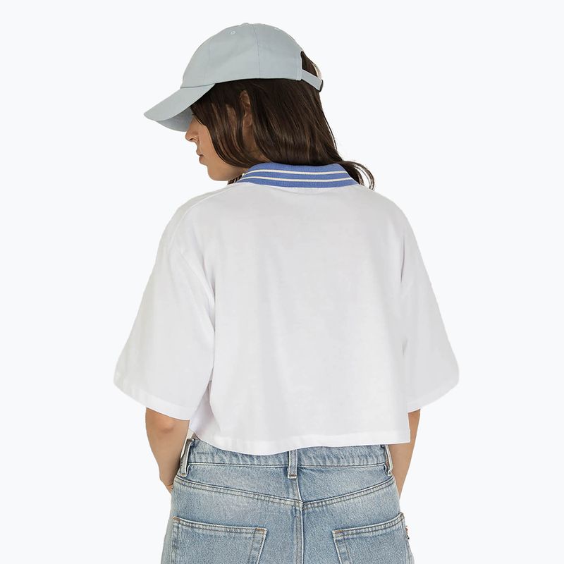 Футболка поло жіноча Kaotiko Broken Heart white 2