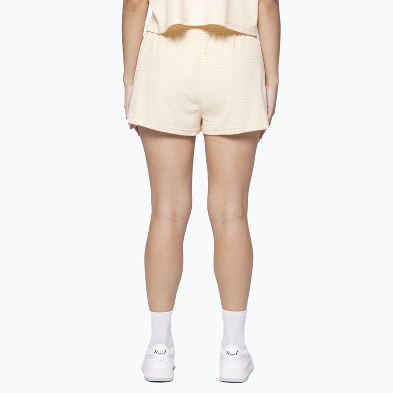 Шорти жіночі Kaotiko Towel Stripe yellow/white 2