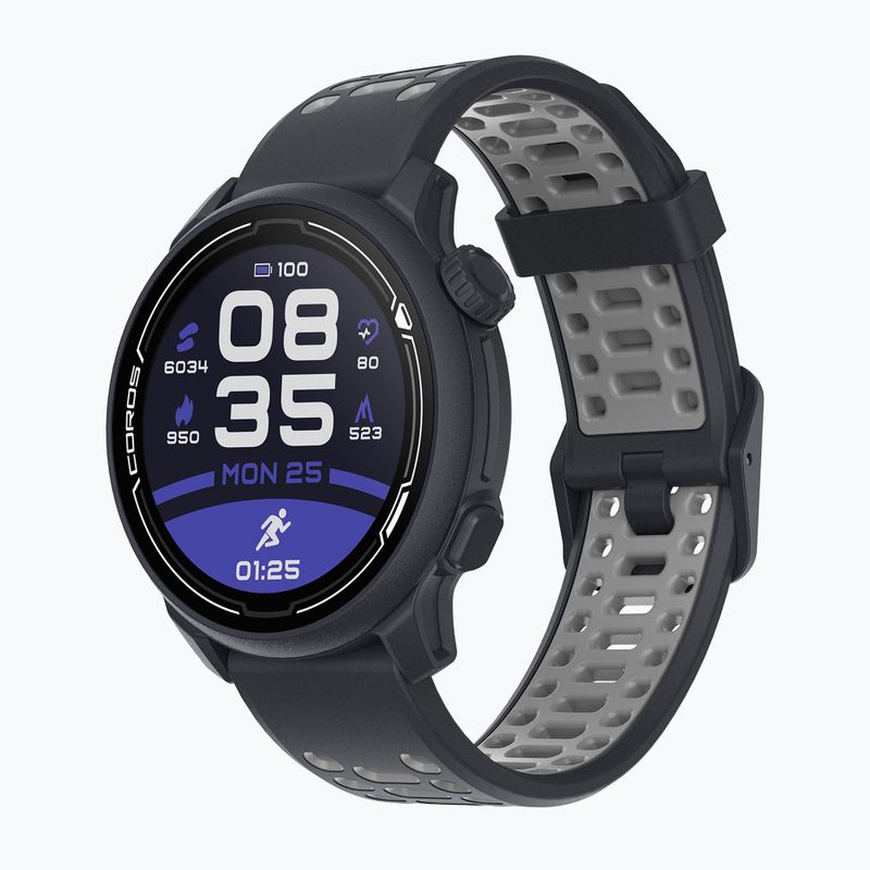 Годинник COROS PACE 2 Premium GPS Silicone Band чорний WPACE2-NVY 2