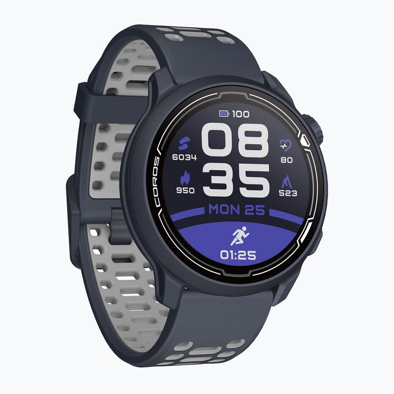 Годинник COROS PACE 2 Premium GPS Silicone Band чорний WPACE2-NVY 3