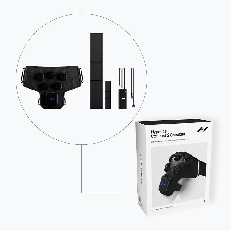 Пристрій для відновлення плечей Hyperice Contrast 2 Shoulder black 4