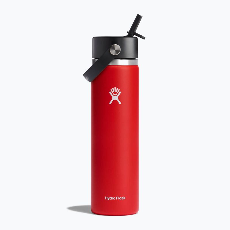 Термопляшка Hydro Flask Wide Flex Straw 710 ml червона W24BFS612