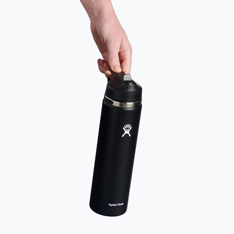 Термопляшка Hydro Flask Wide Flex Straw 710 ml чорна W24BFS001 3