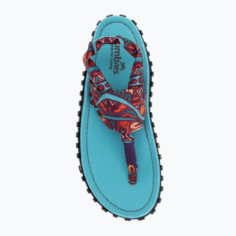 Сандалі жіночі Gumbies Slingback turquoise vintage 5